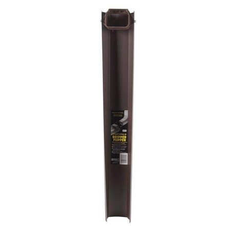 Amerimax Home Products Amerimax Home Product 3703019 30 in. Vinyl Flip-Up Downspout - Brown 5047949